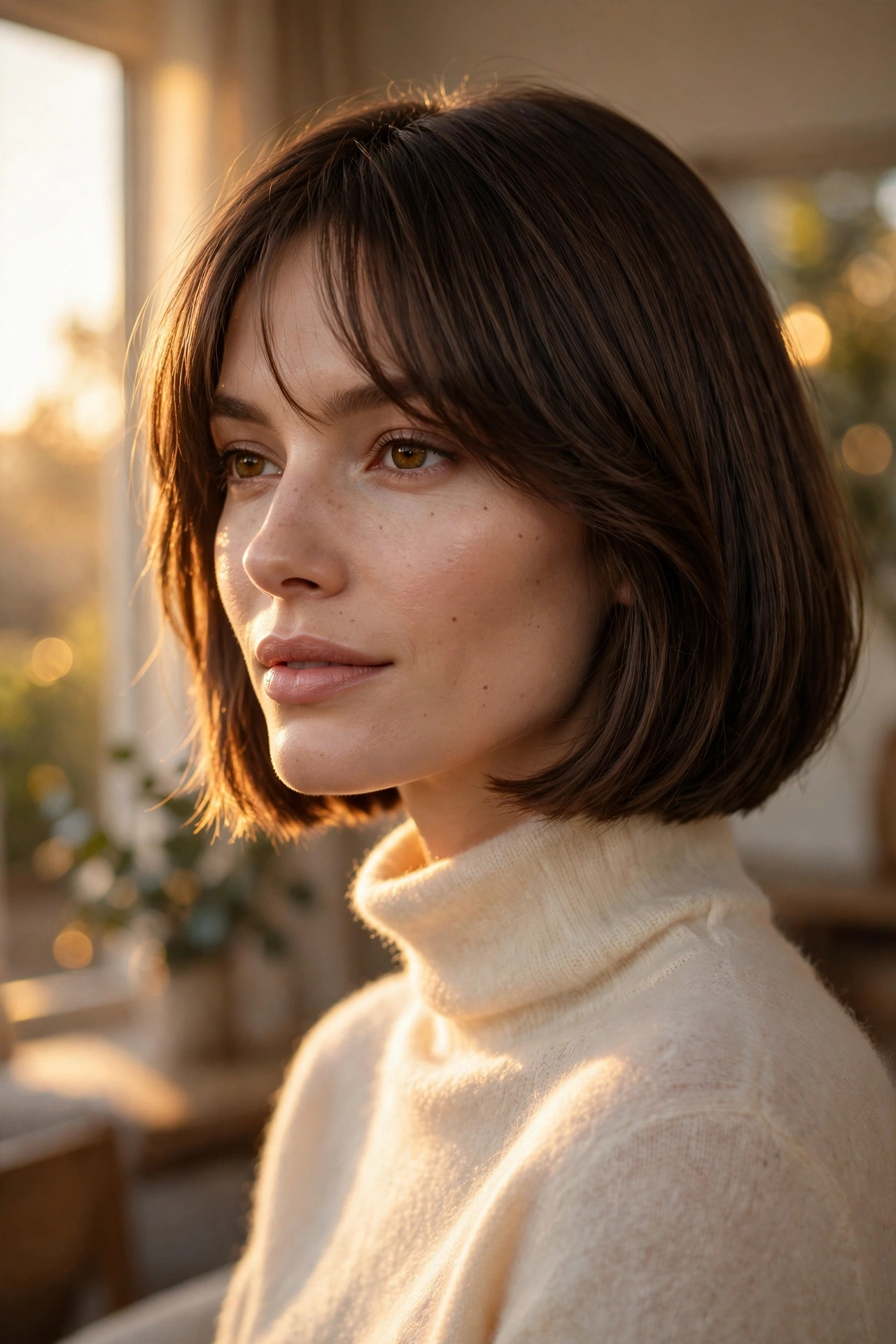 short haircuts with bangs