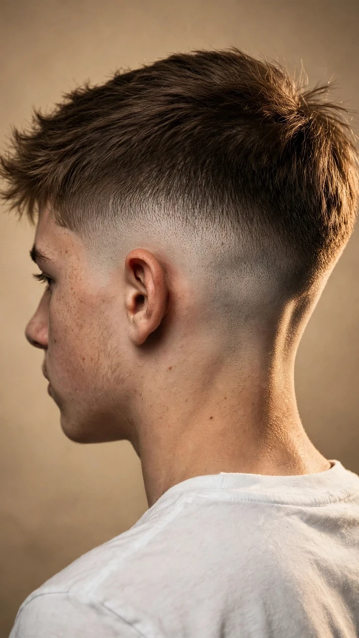 The Mid Fade with a Textured Fringe