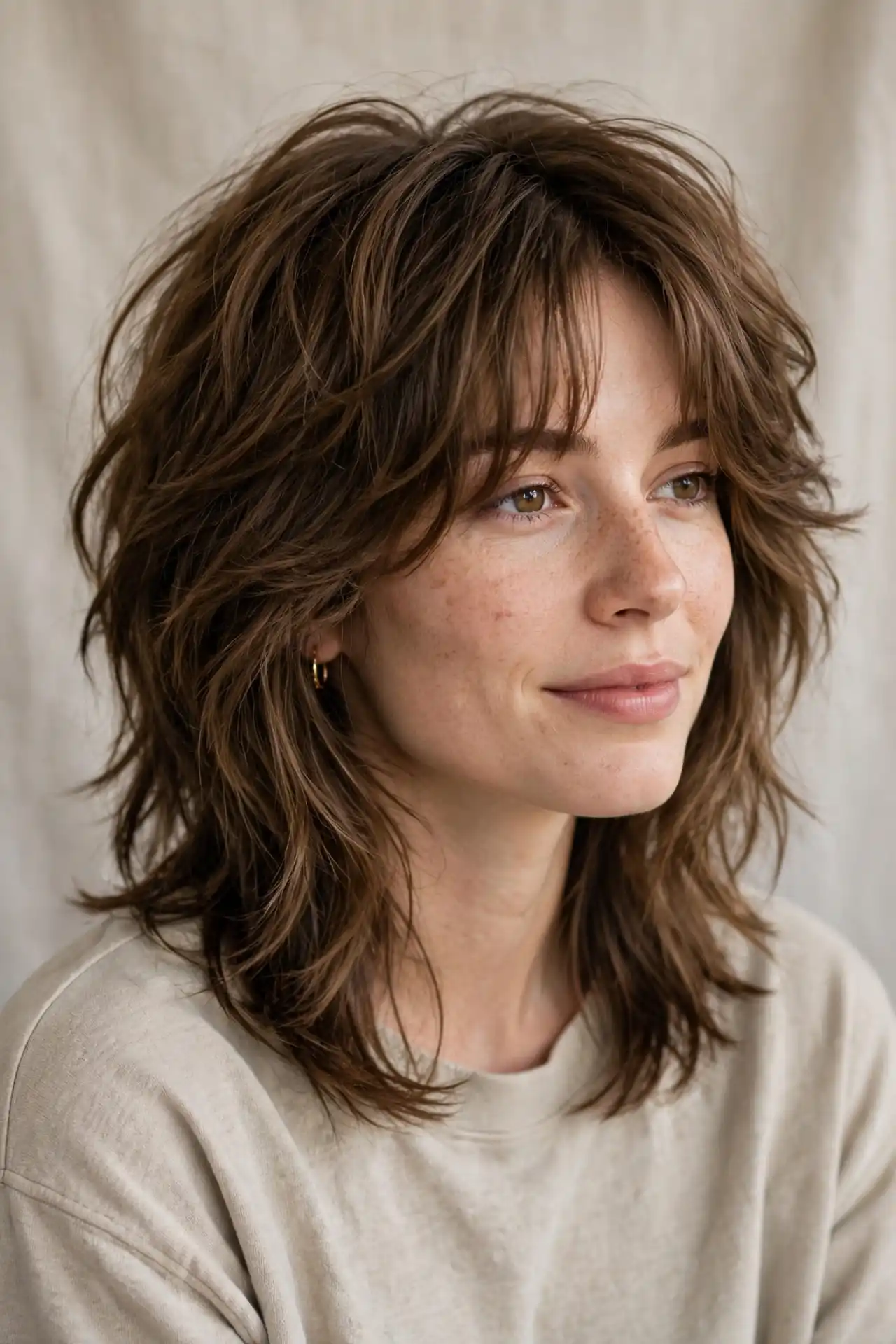 The Mid-Length Wolf Cut
