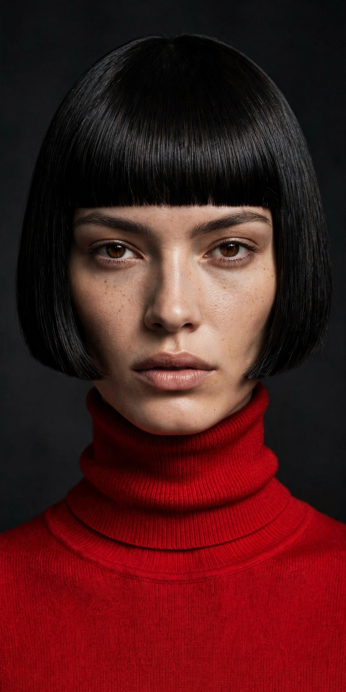 The Micro Bob with a Blunt Fringe