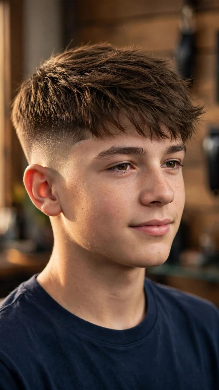 The Skin Fade with a Textured Top