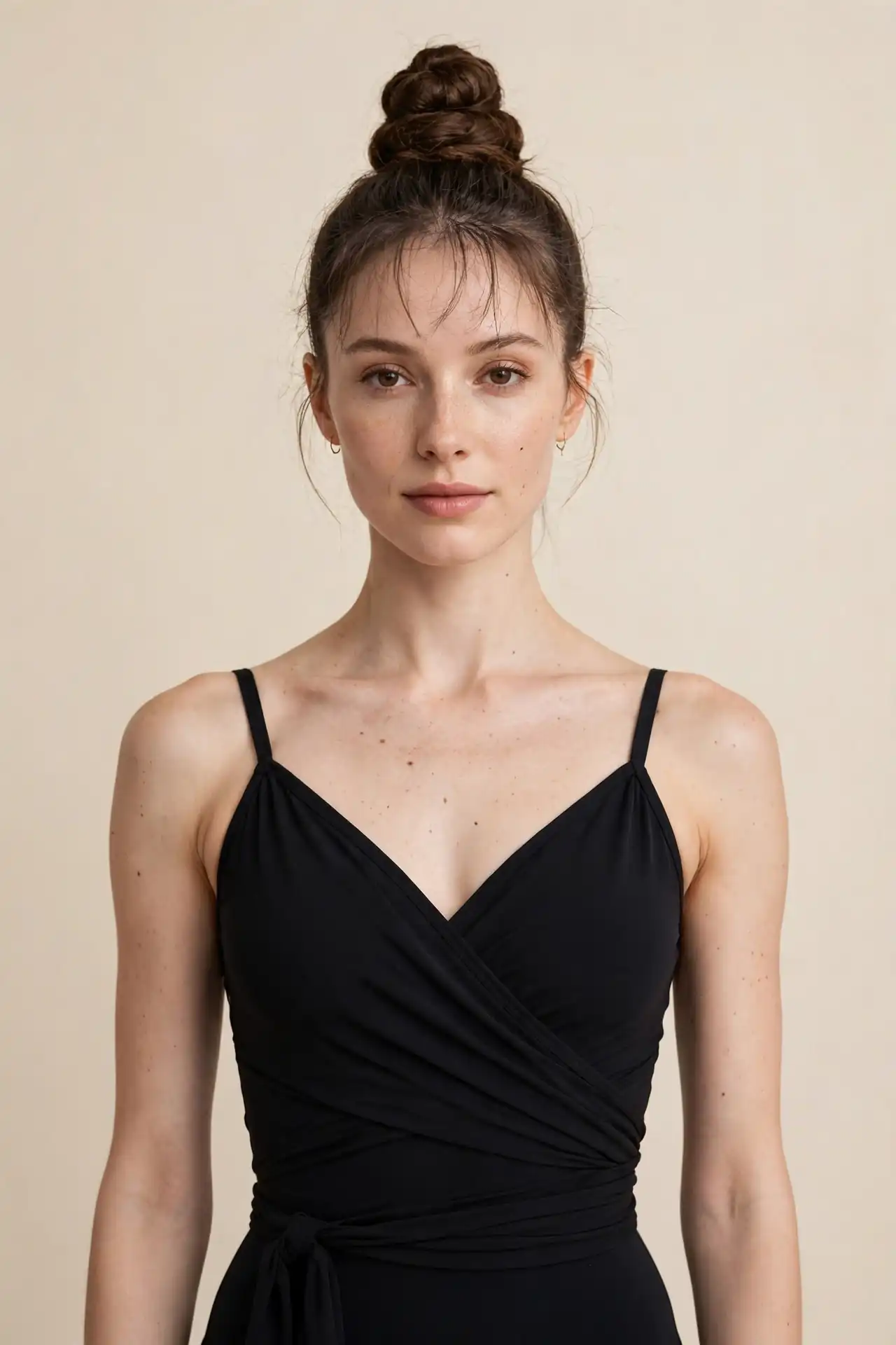 The Ballerina Bun with Wispy Bangs