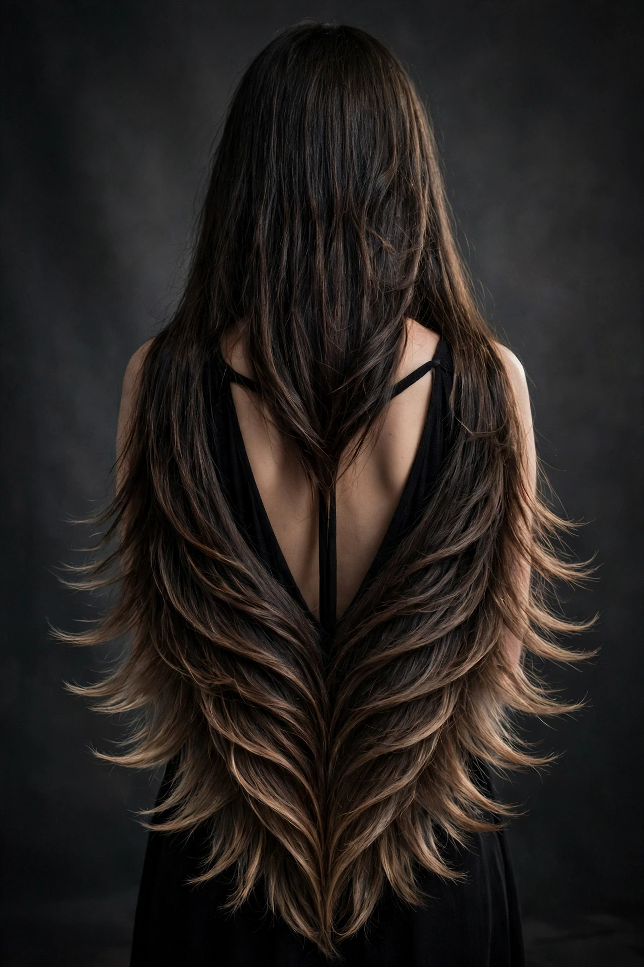The Extra-Long Butterfly with a V-Shaped Back
