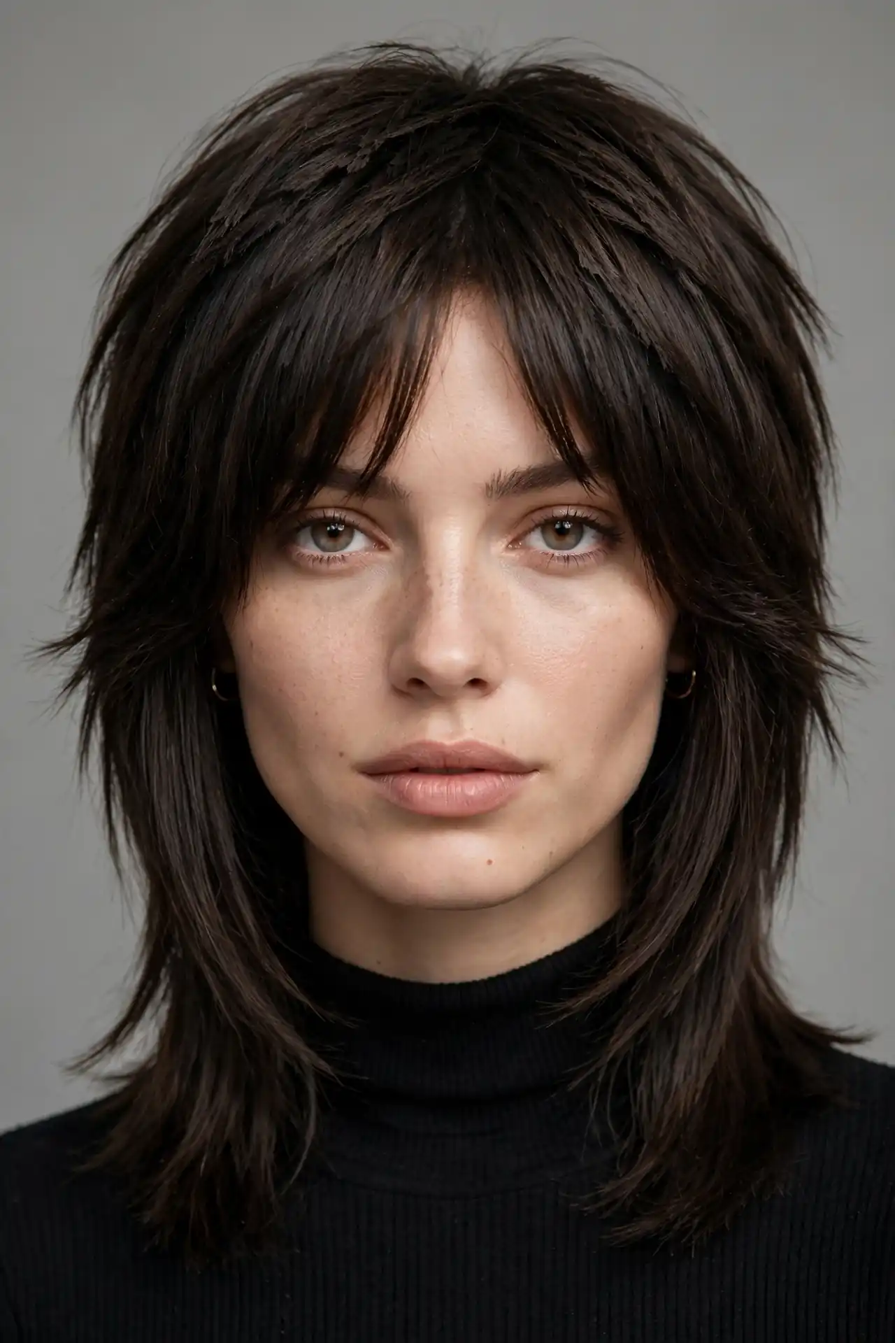 Straight Hair Wolf Cut