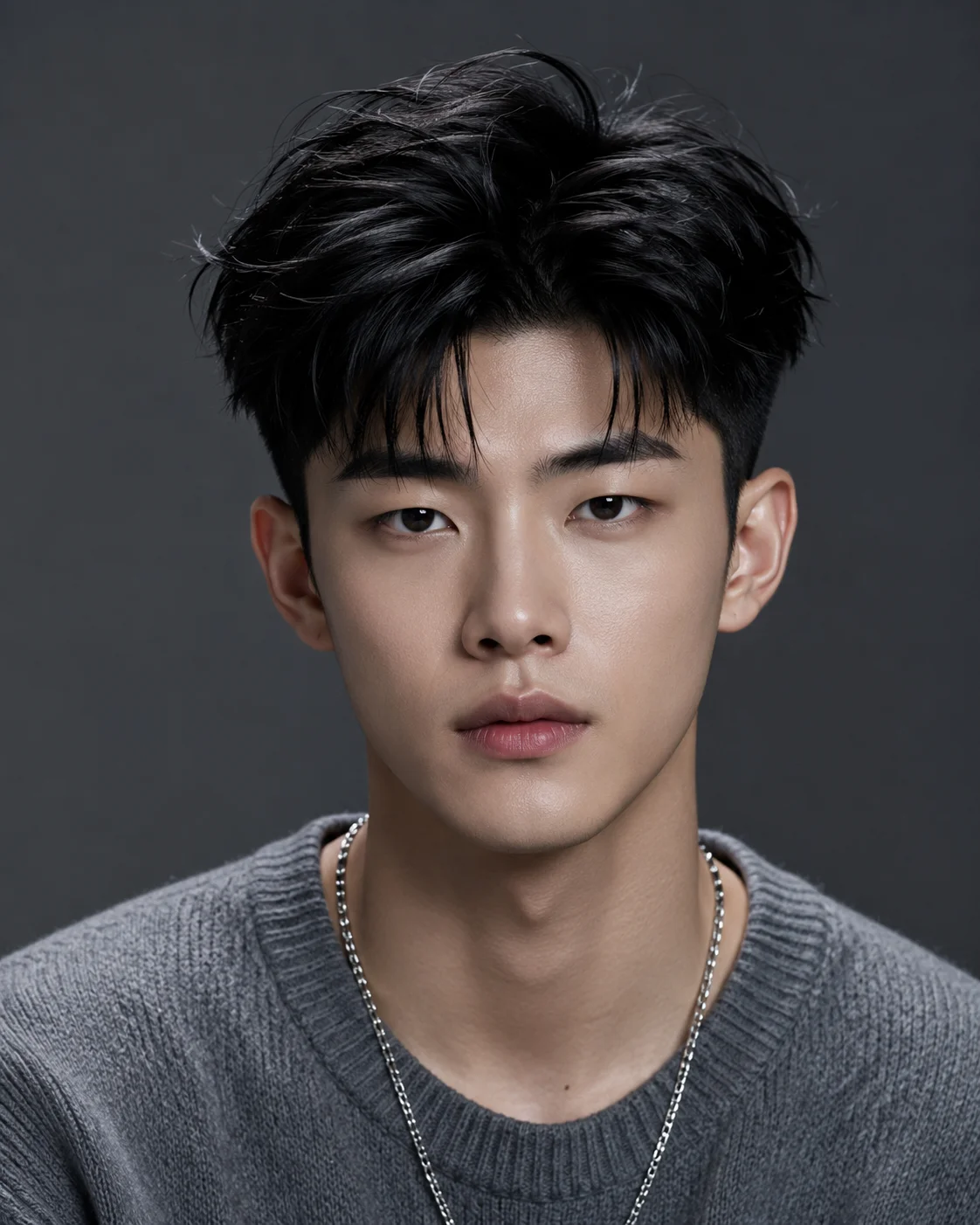clean two-block haircut,