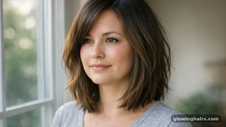10 mid length haircut style for round face