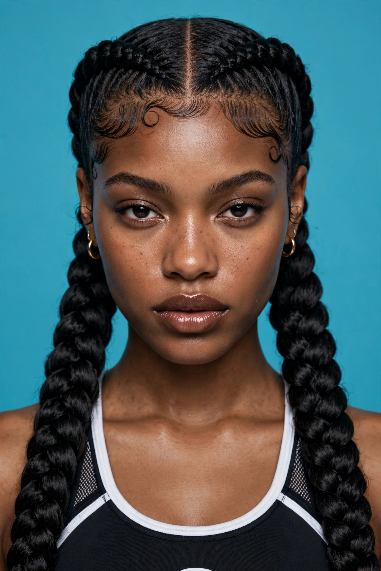 Two Jumbo Cornrows
