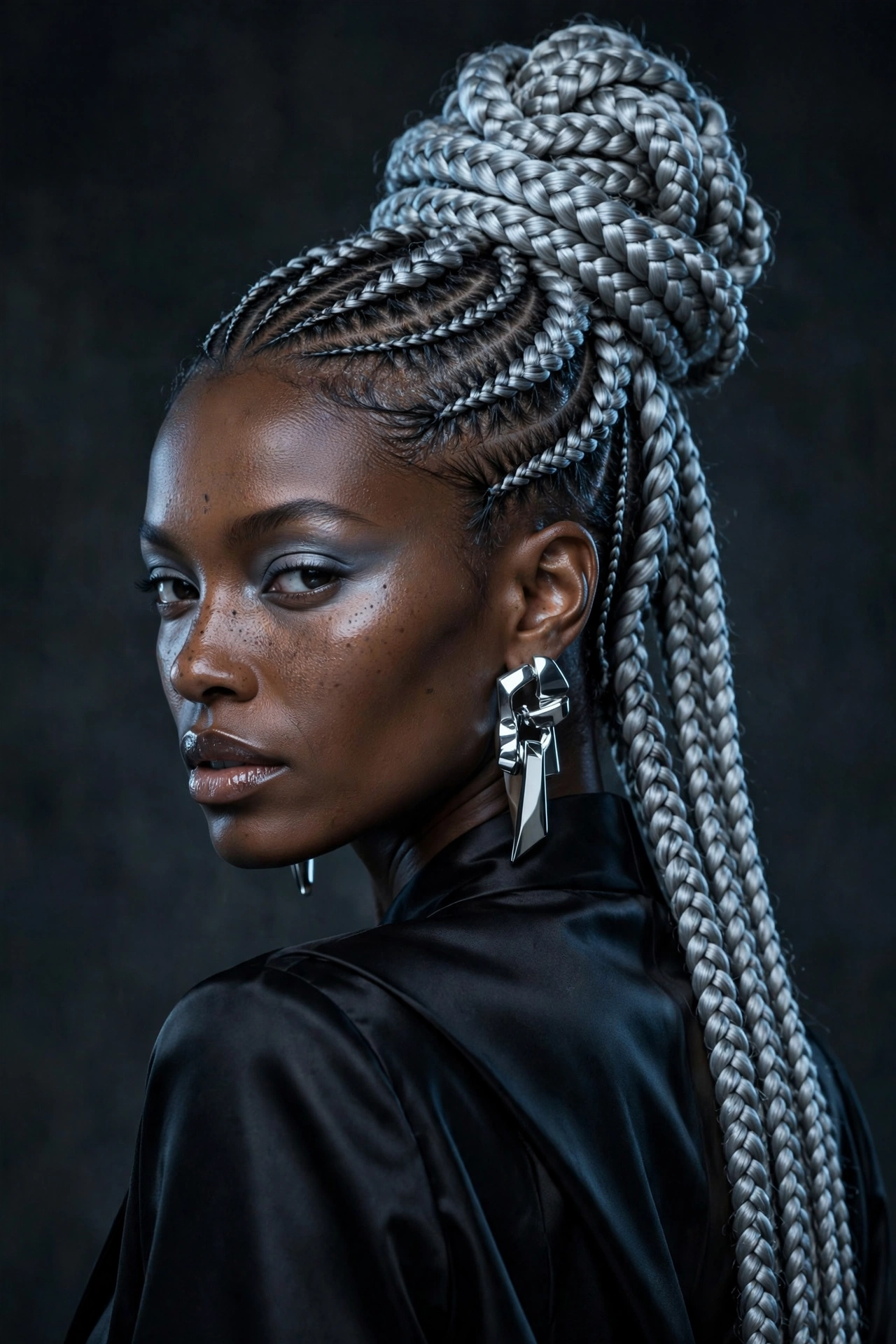 Gray or Silver Lemonade Braids