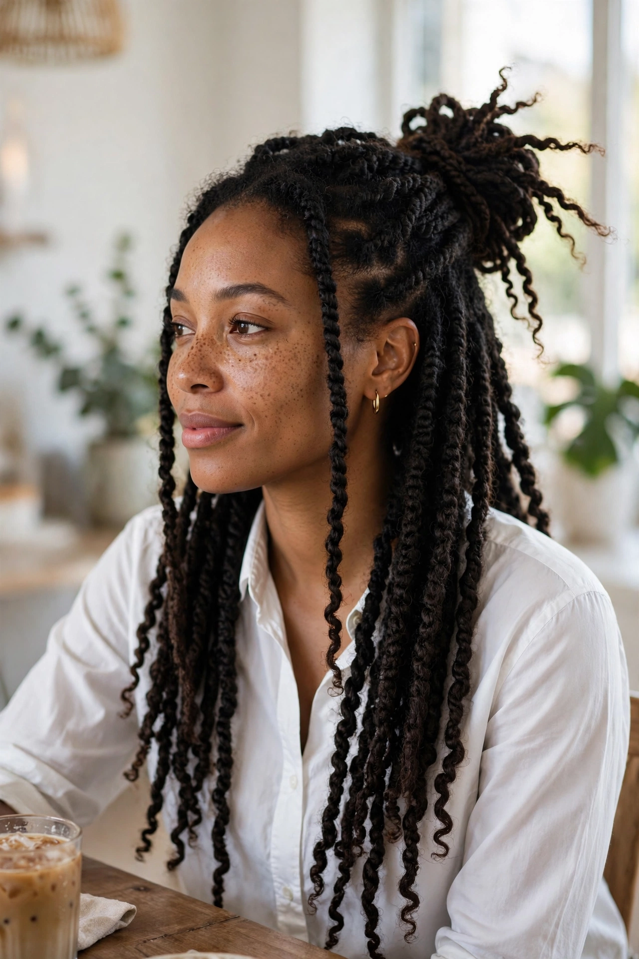 The High Bun with Twists