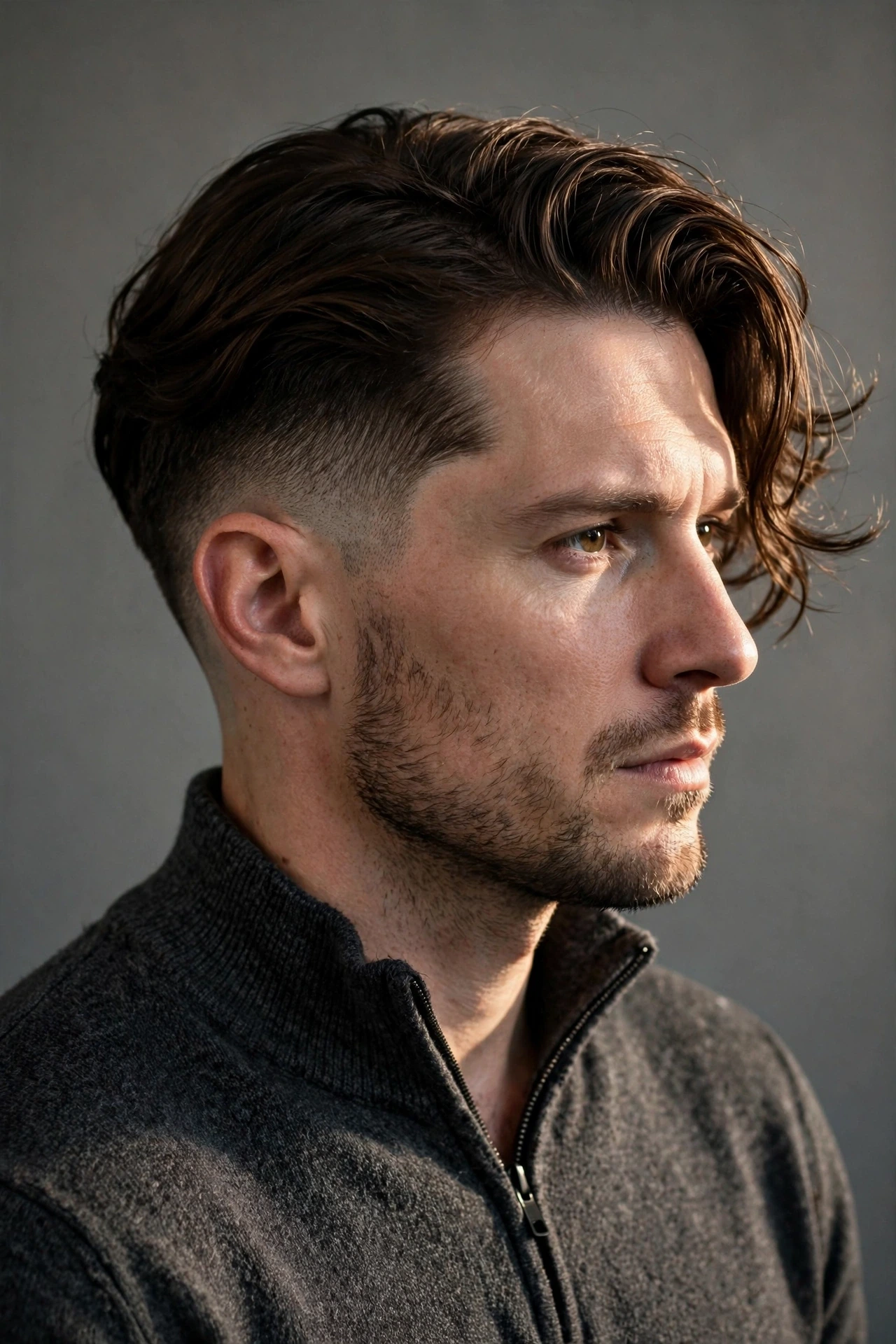 The Comb Over Fade