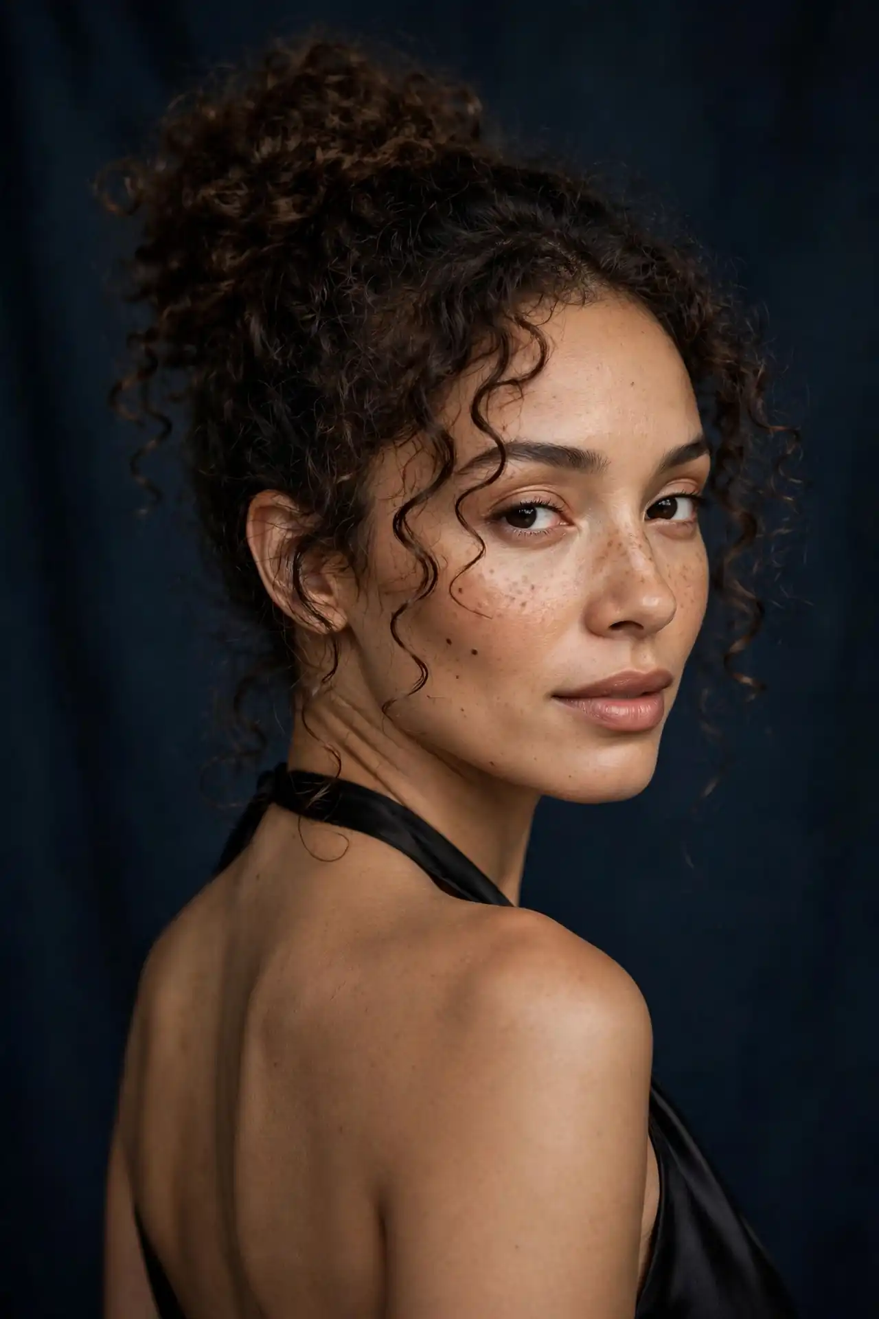 The Curly High Bun