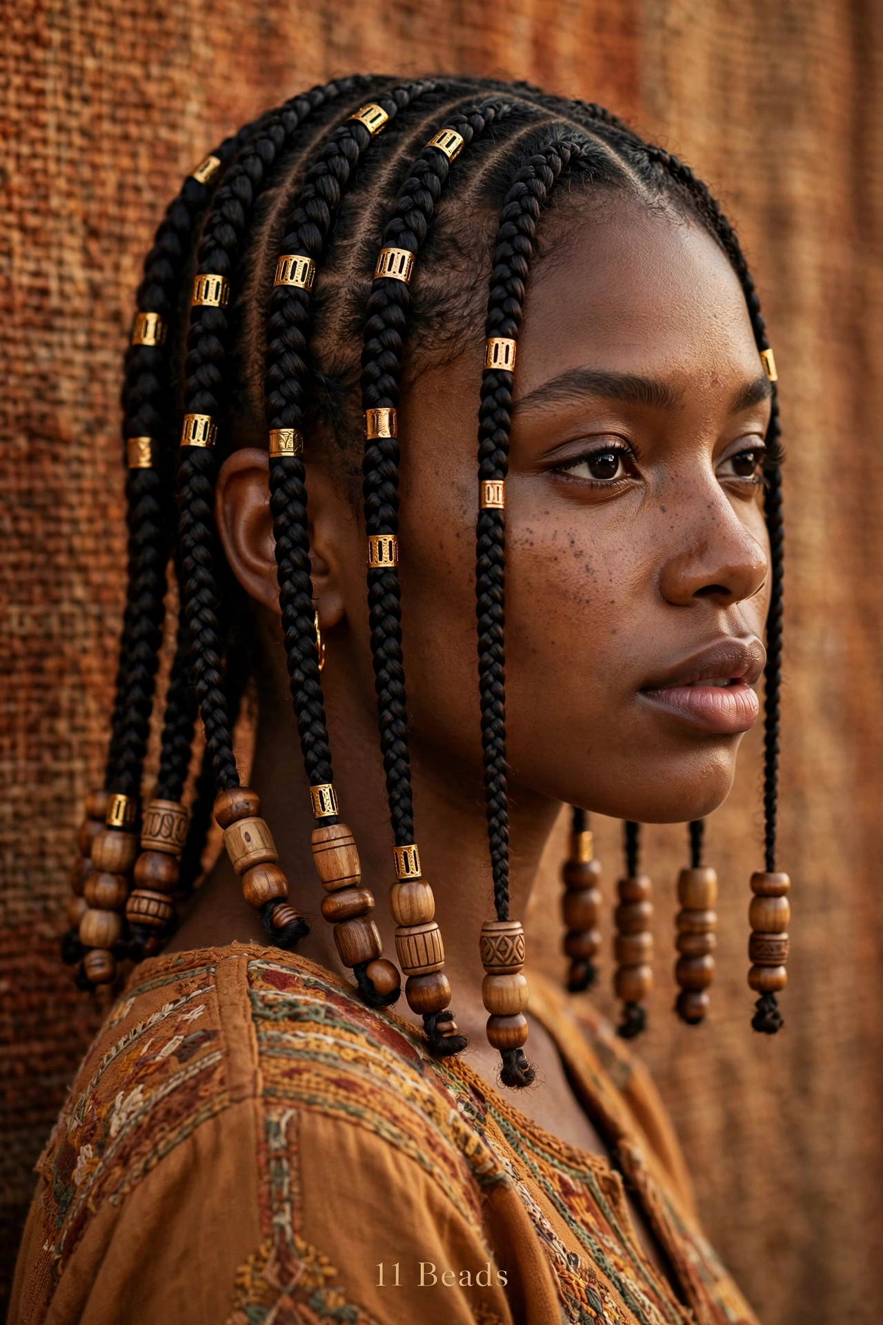 Cornrows with Beads