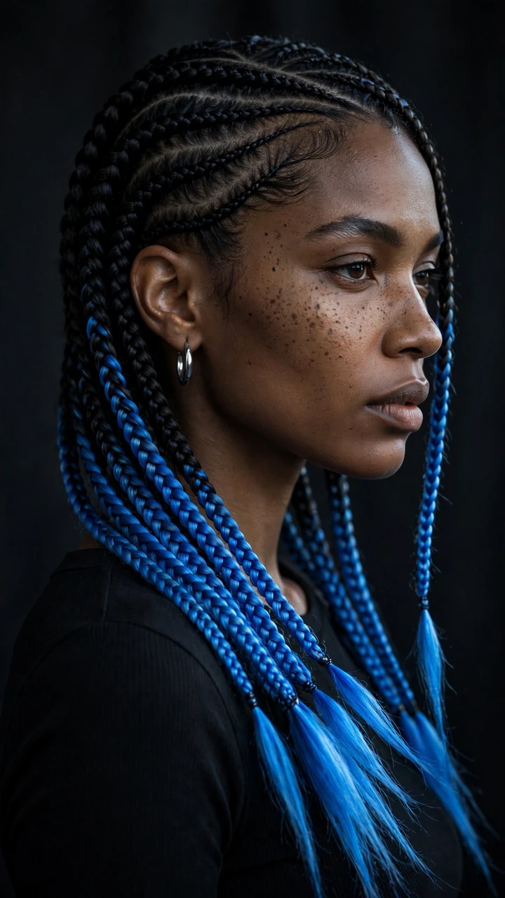 Blue-Tipped Lemonade Braids