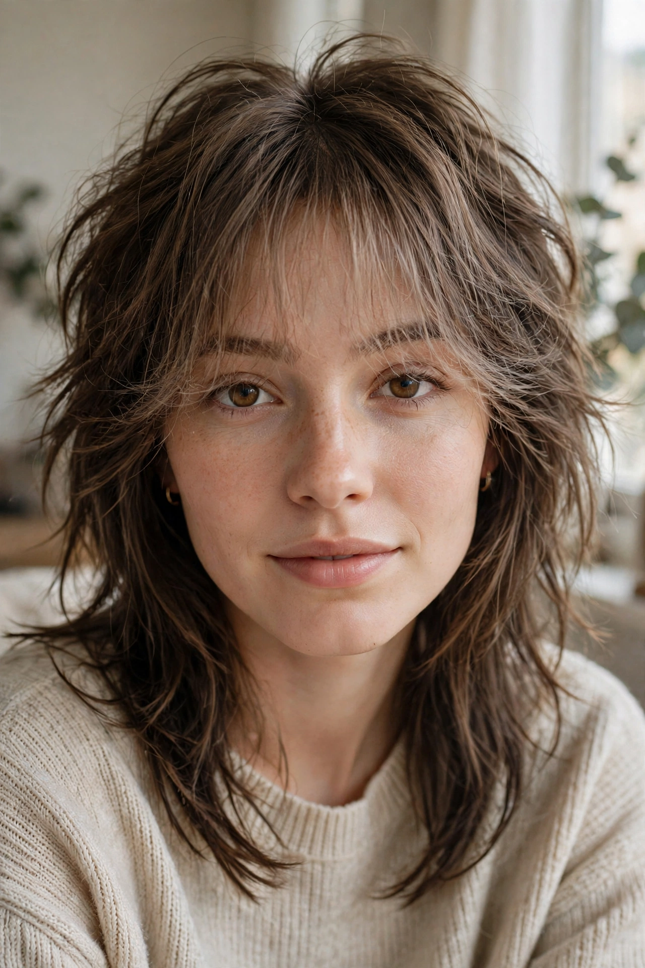 Wispy See-Through Curtain Bangs