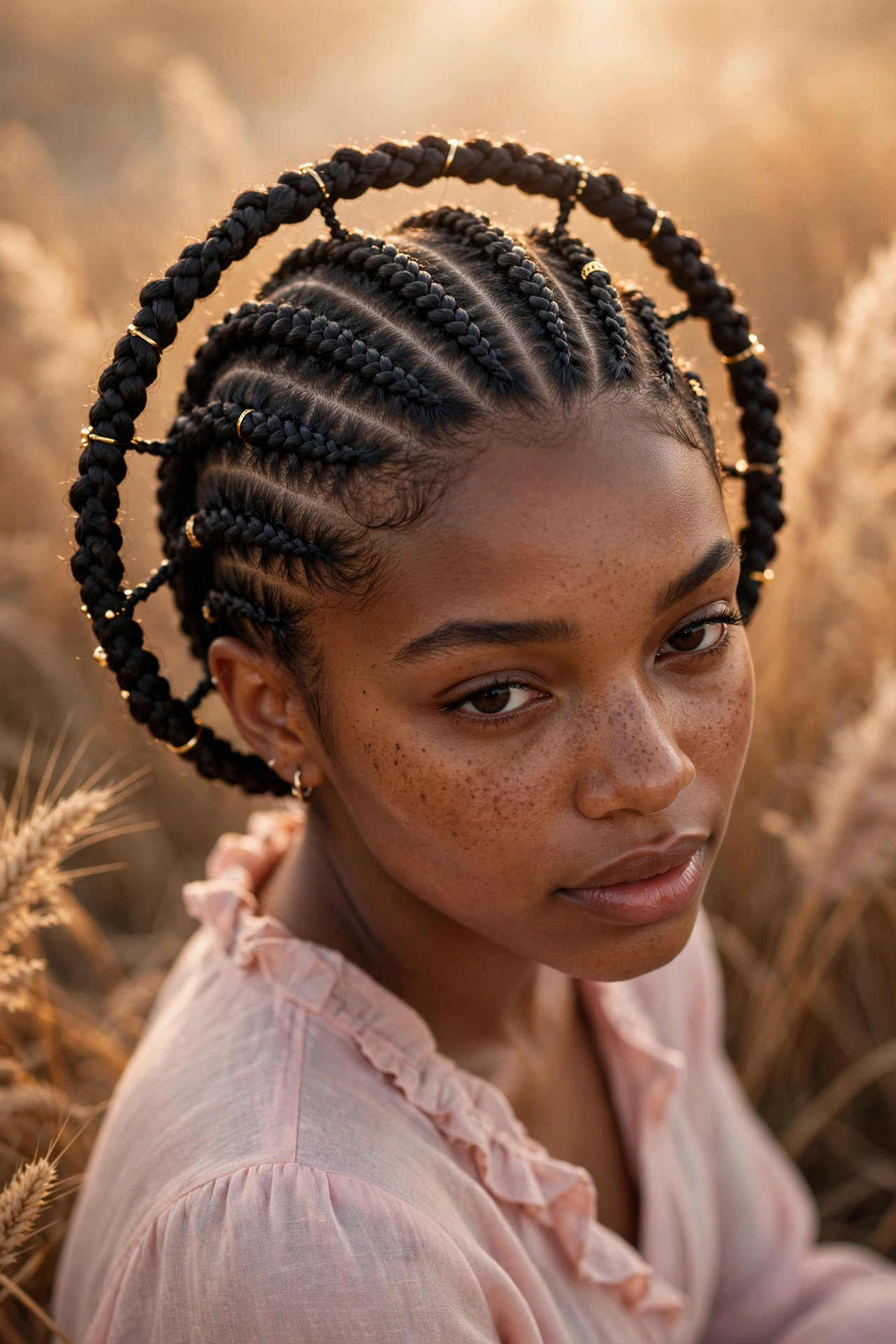 Halo Crown Cornrows