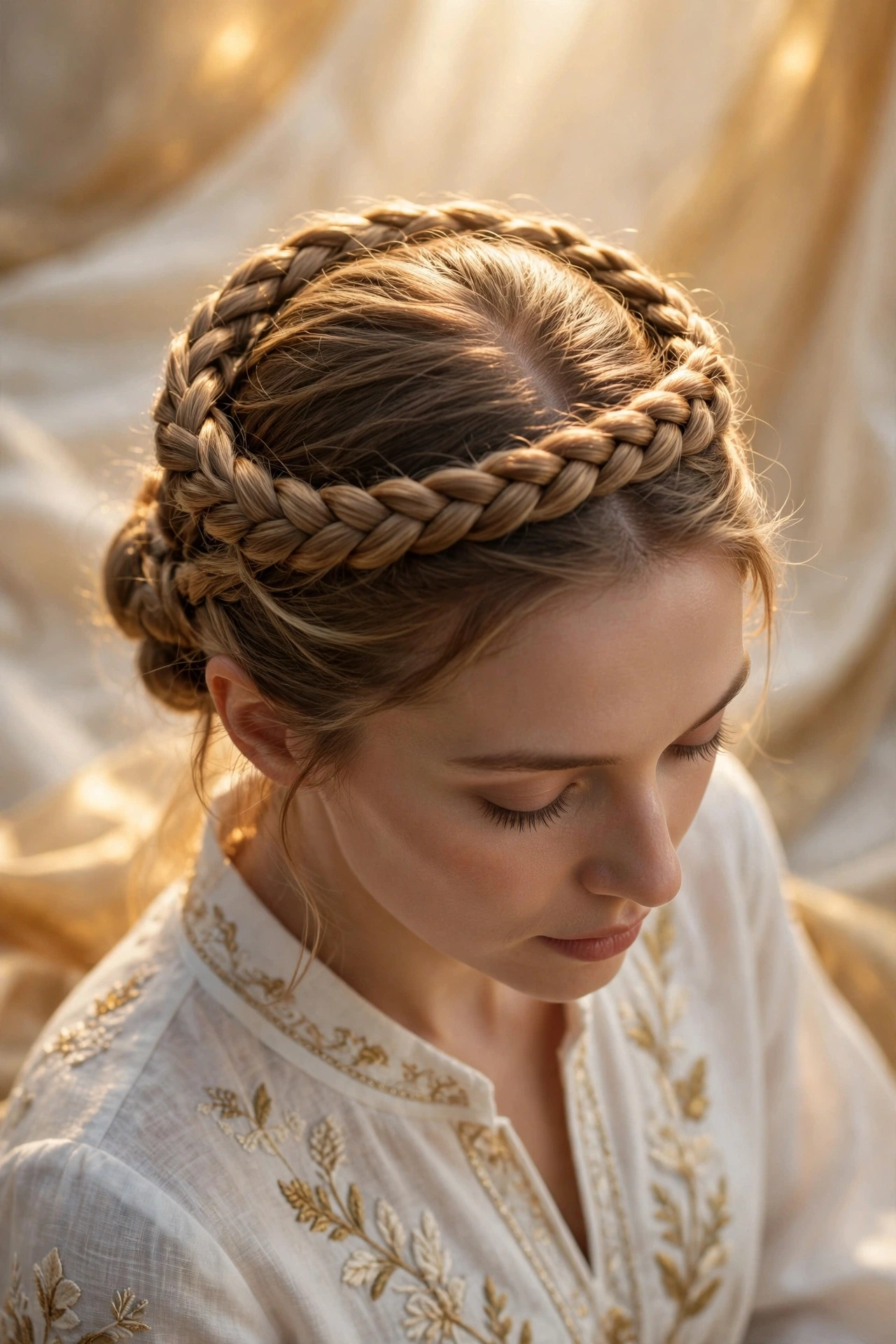 The Halo Braid Bun