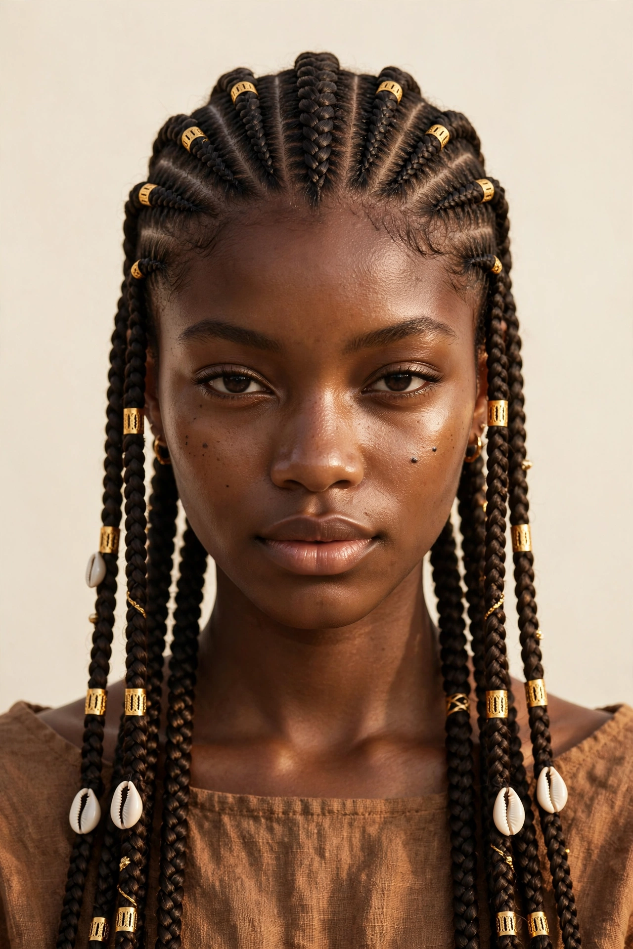 Fulani-Inspired Cornrows