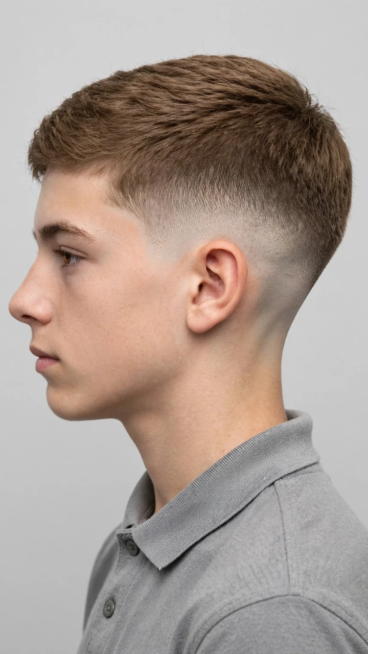 The Sculpted Short Afro with a Line-Up
