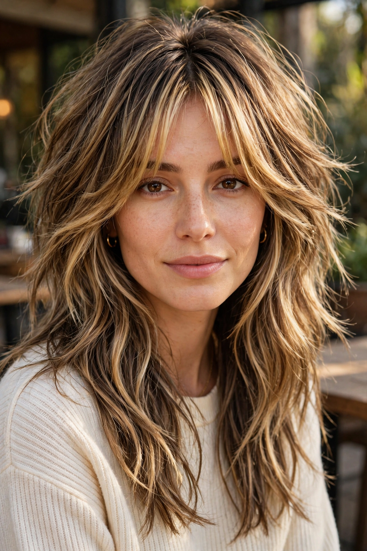 Balayage Wolf Cut