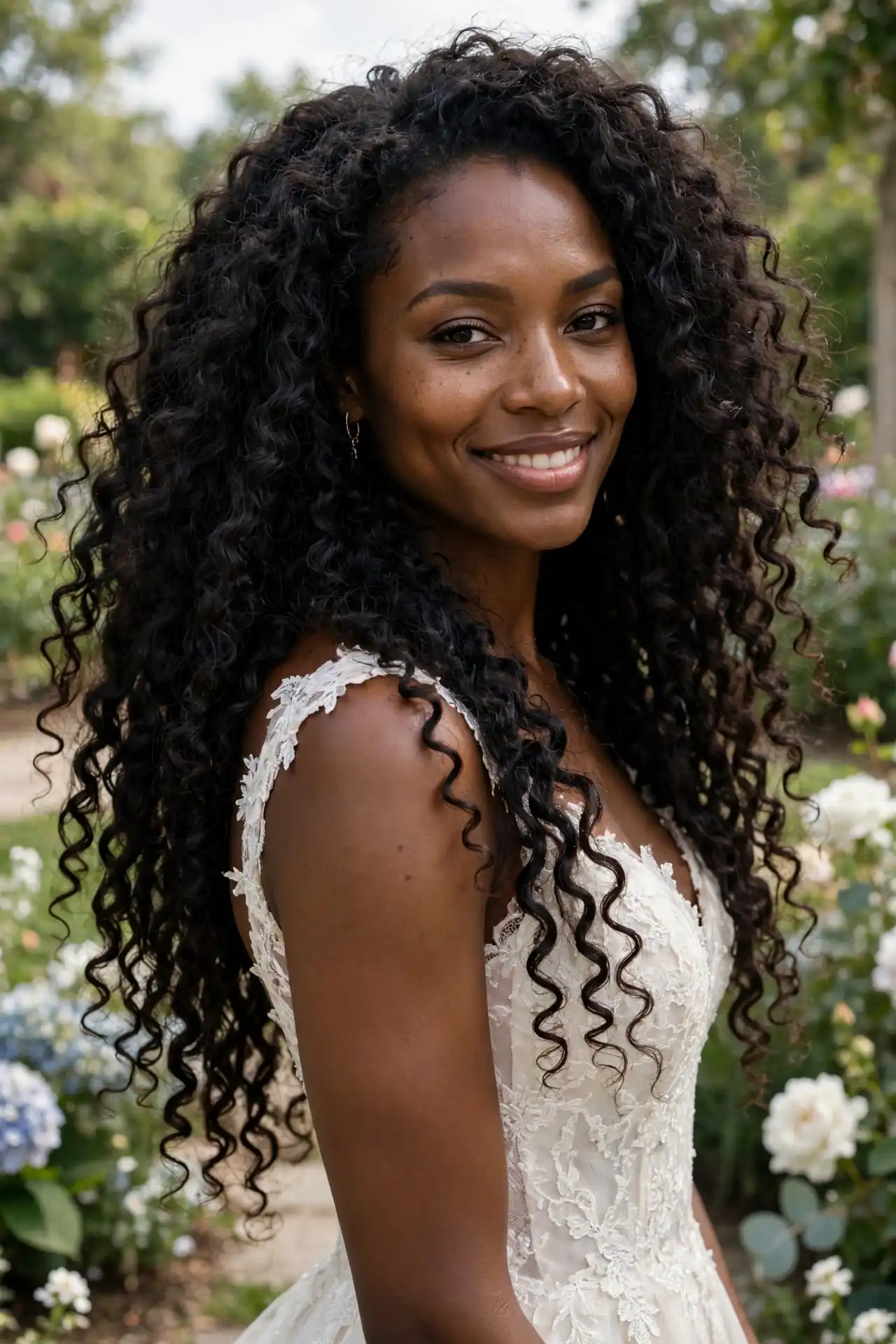 Natural Curls Worn Down