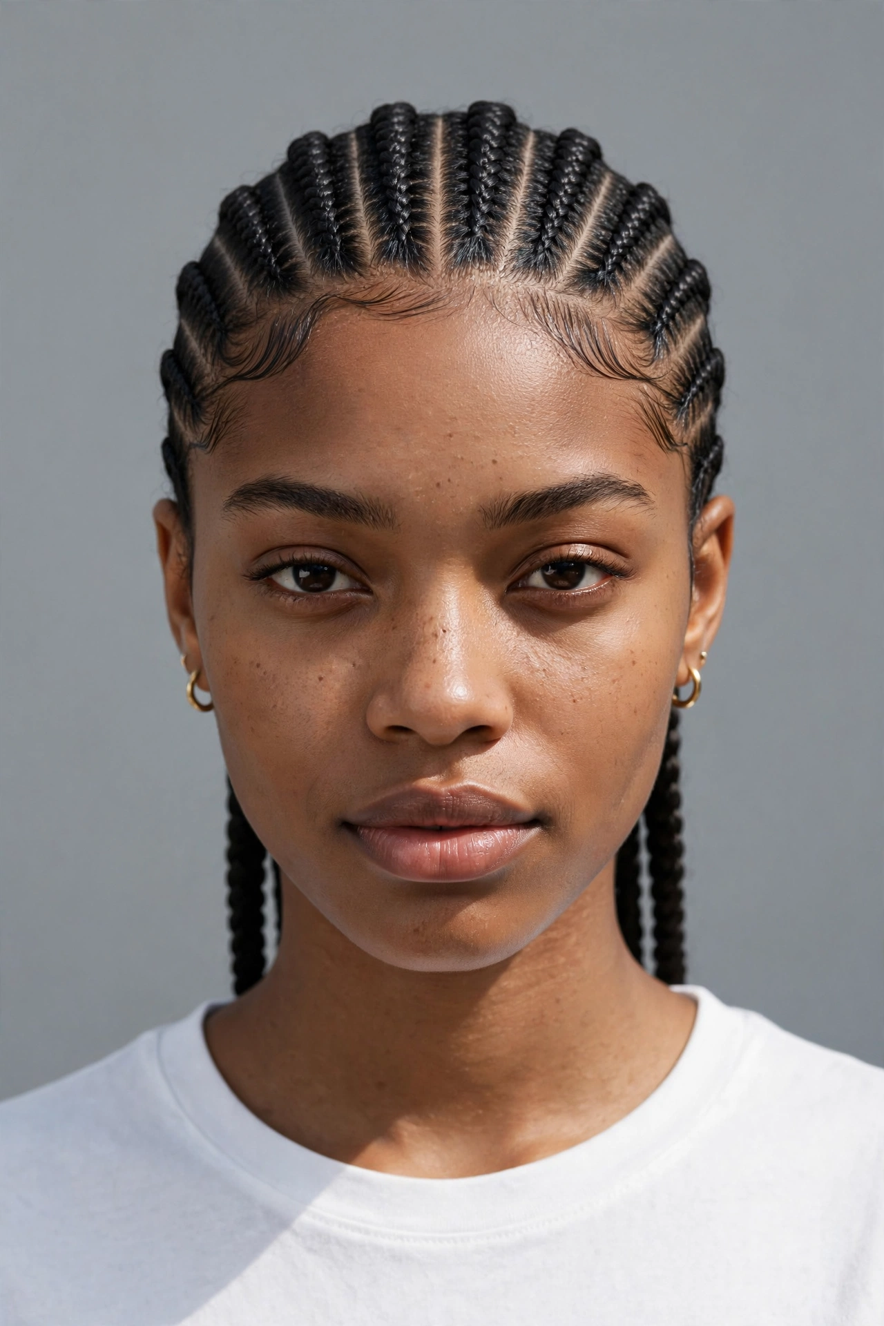 Classic Straight-Back Cornrows