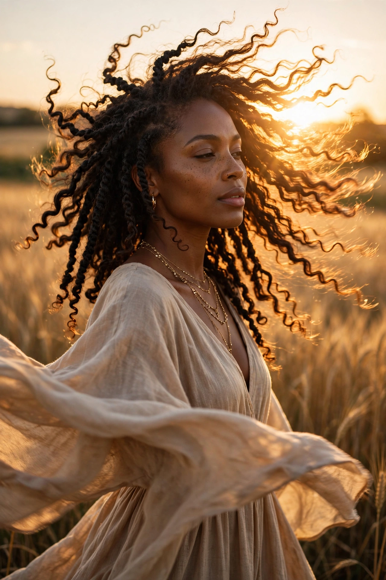 Boho Twists with Curly Ends
