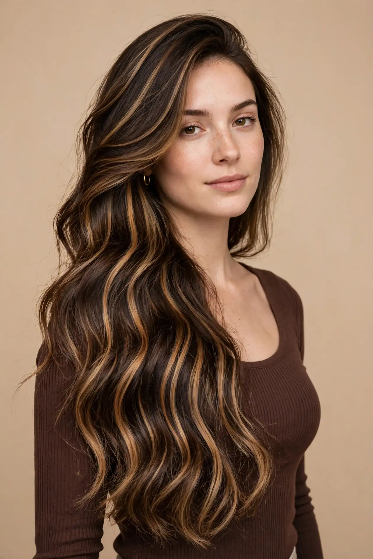 Vertically Placed Balayage