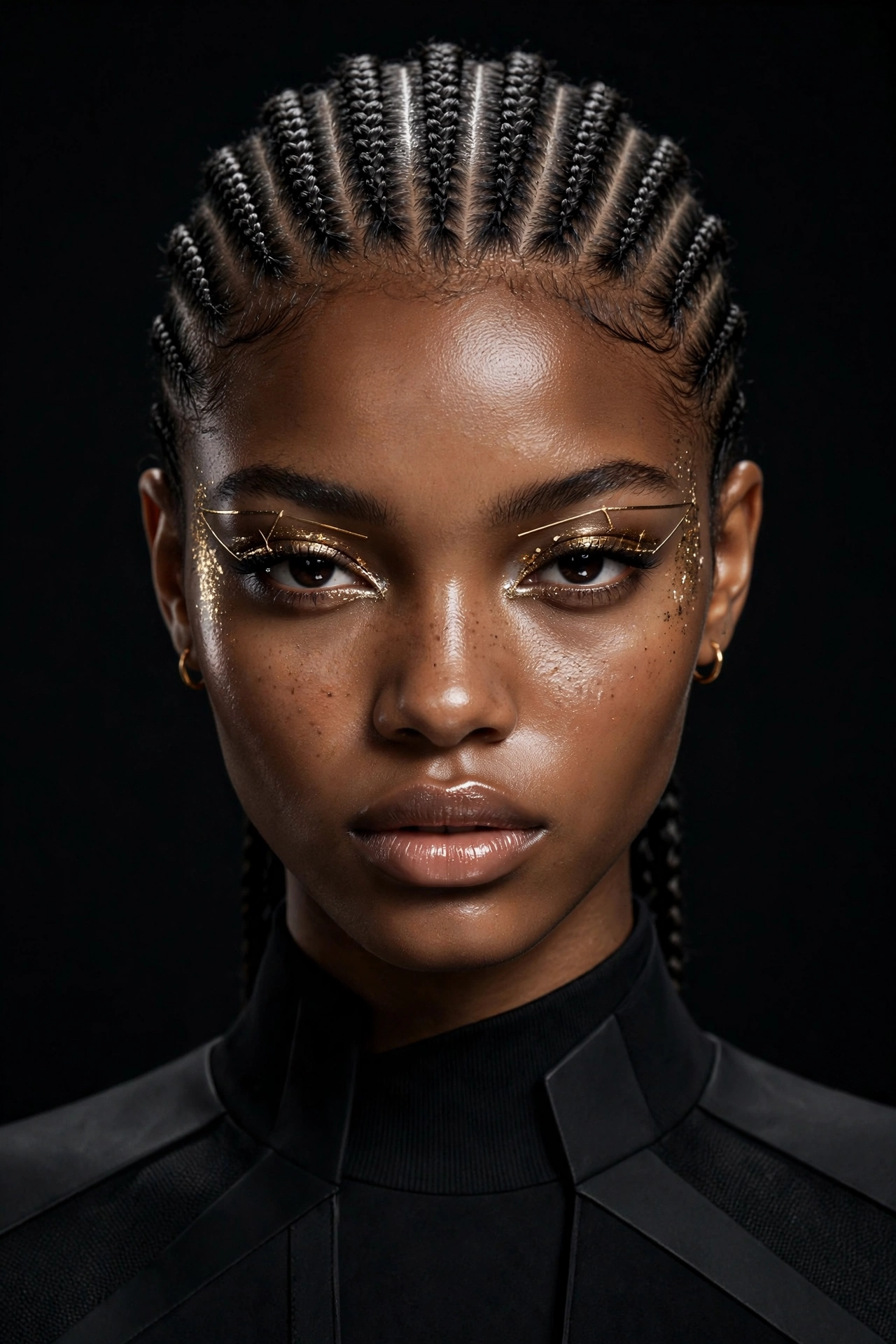 Triple-Line Cornrows