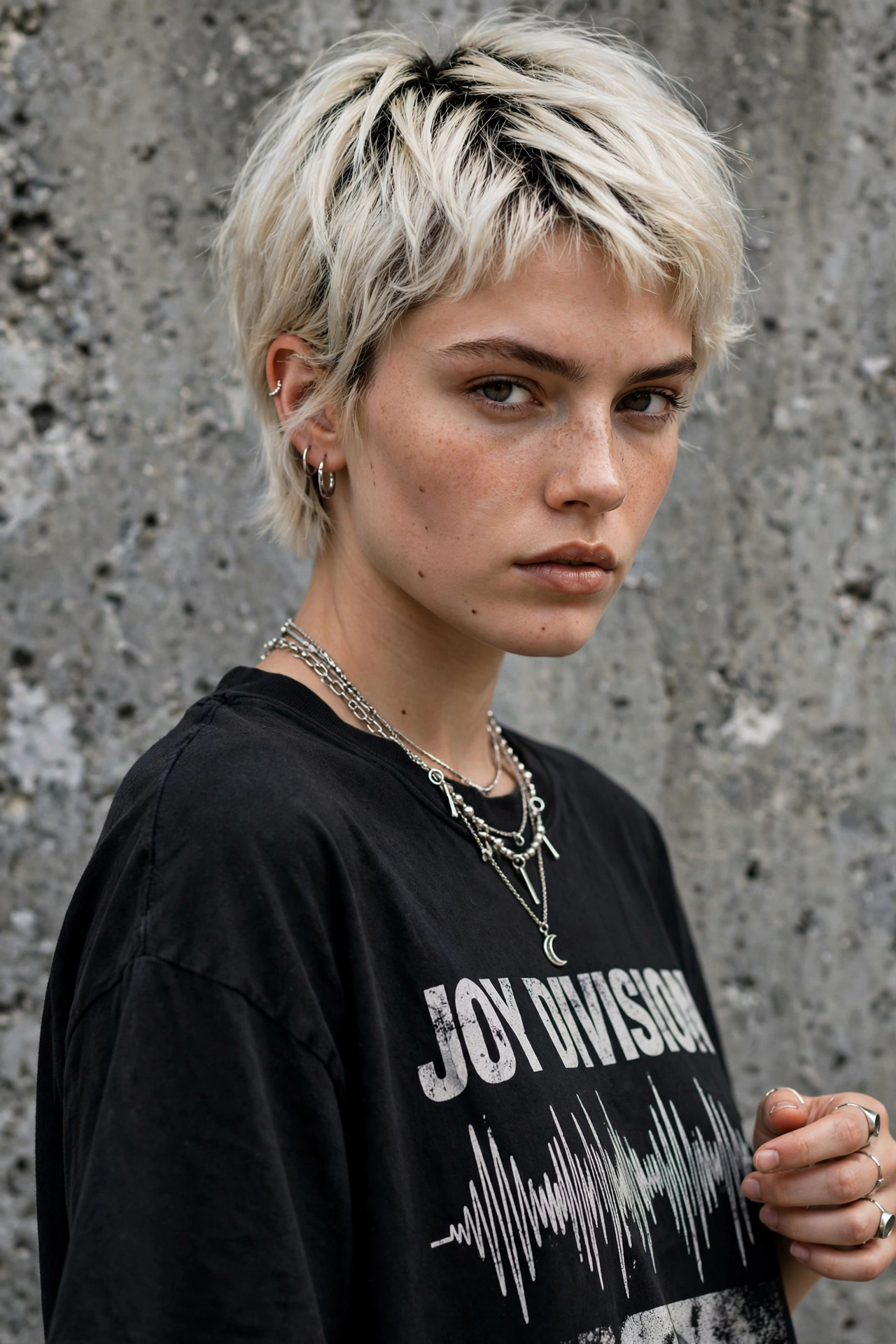 Platinum with Dark Roots