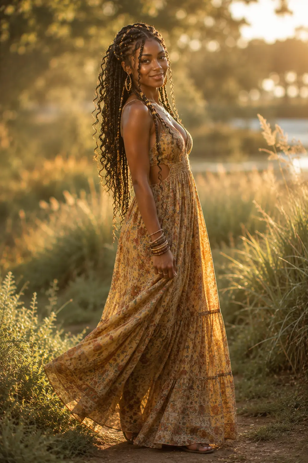 Bohemian Goddess Braids