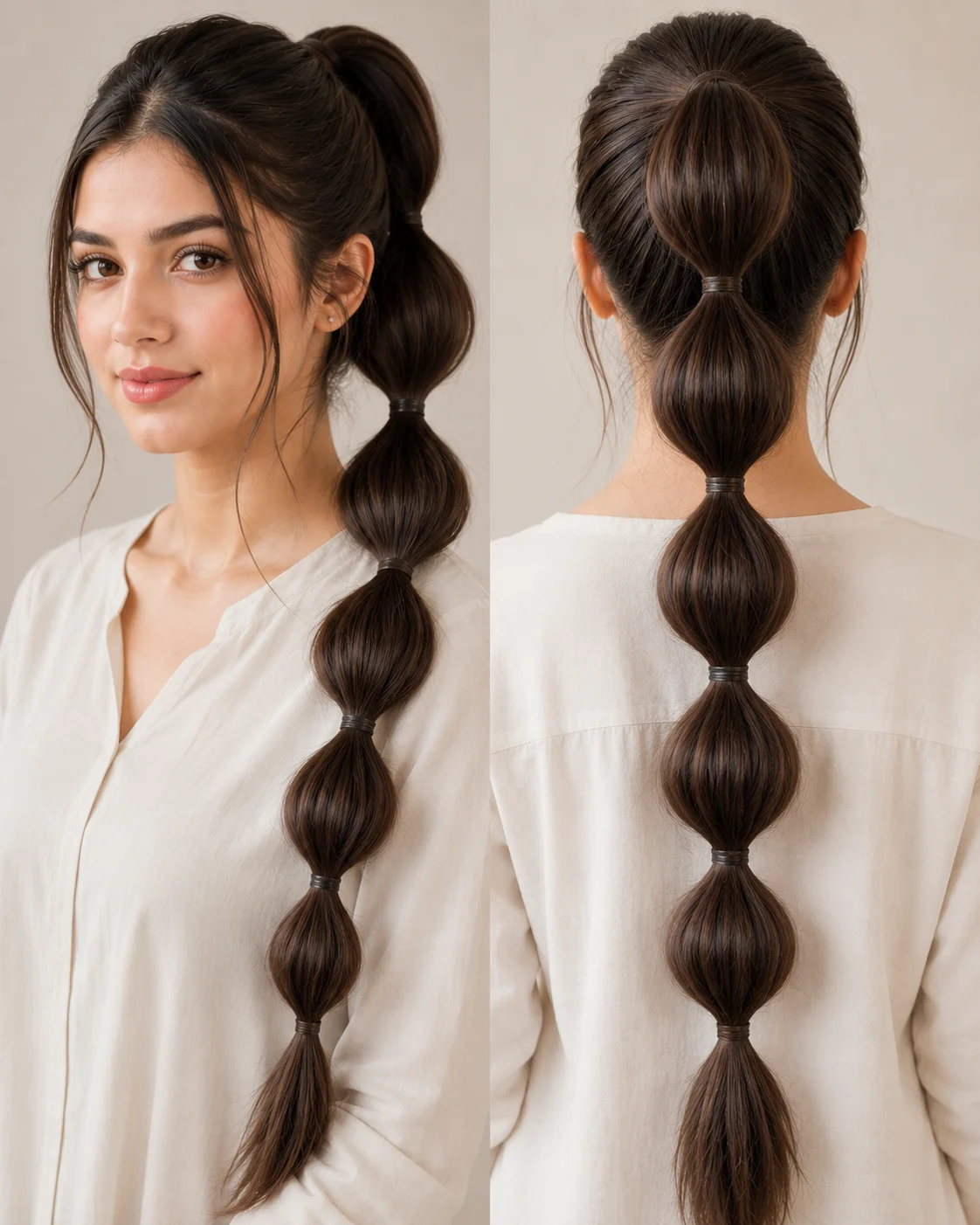  Bubble Ponytail 