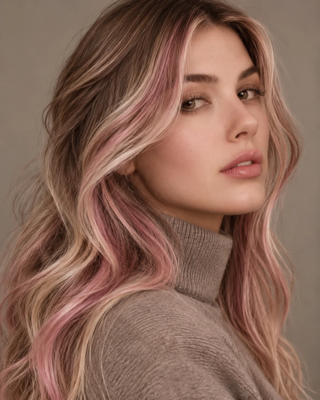 Dusty Rose Neapolitan