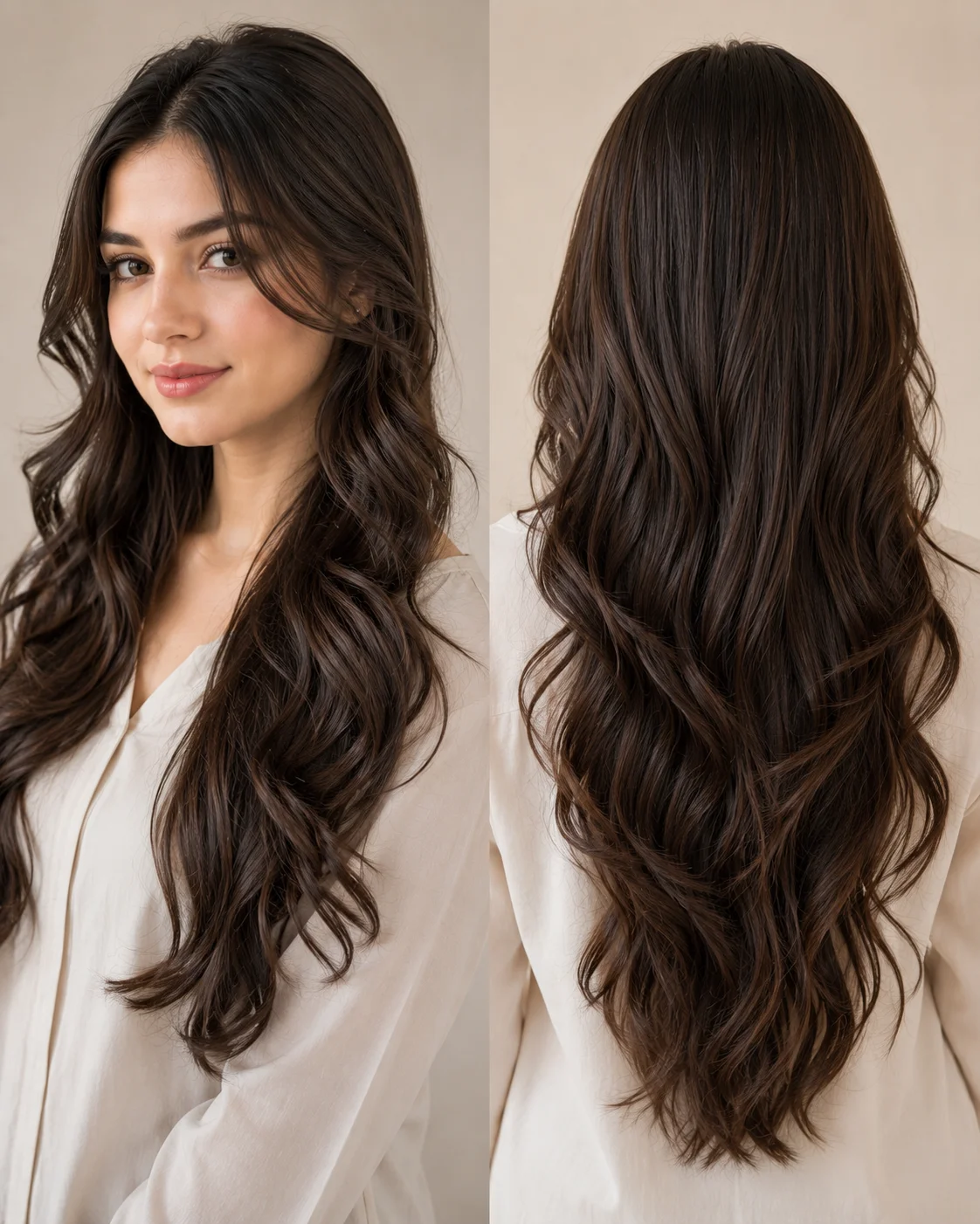 Face-Framing Curls with Hair Down