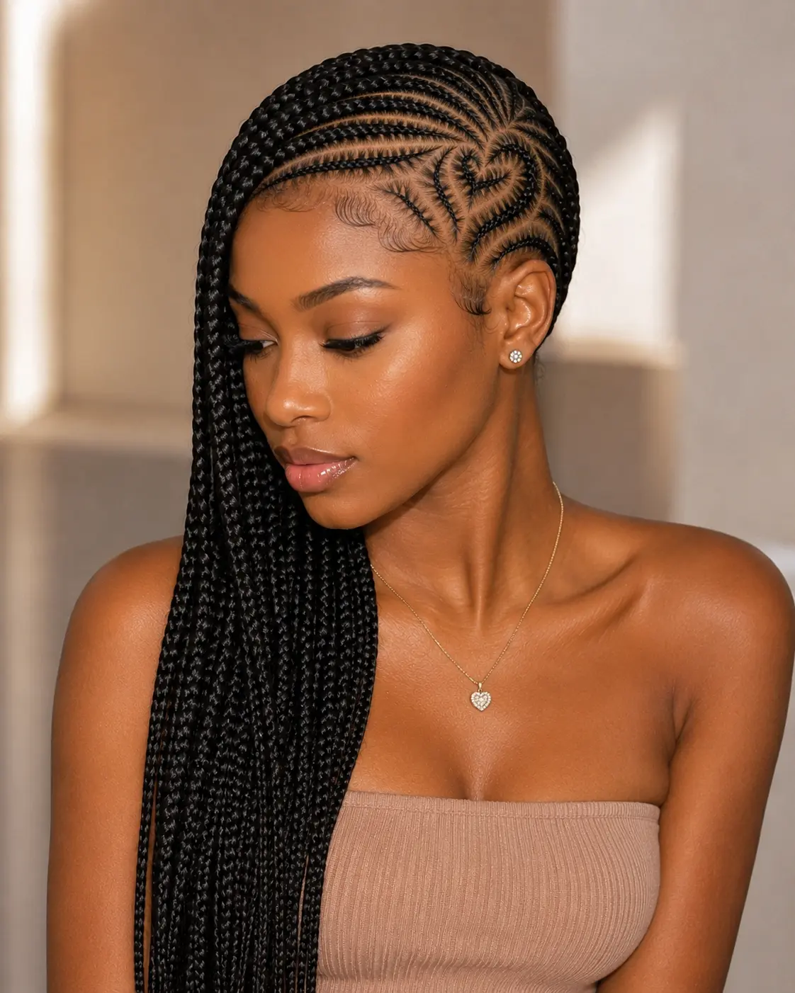 Heart-Shaped Lemonade Braids