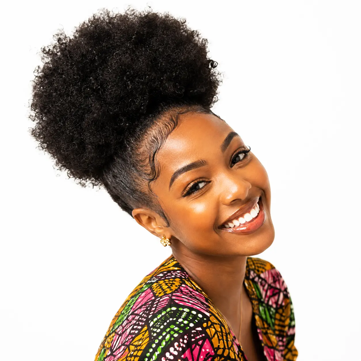 High Afro Puff