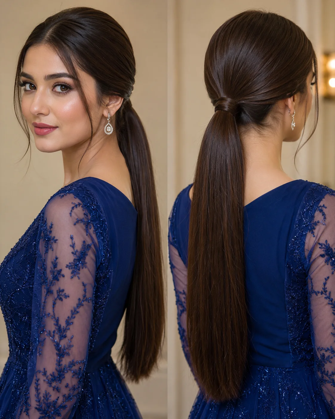 Sleek Low Ponytail