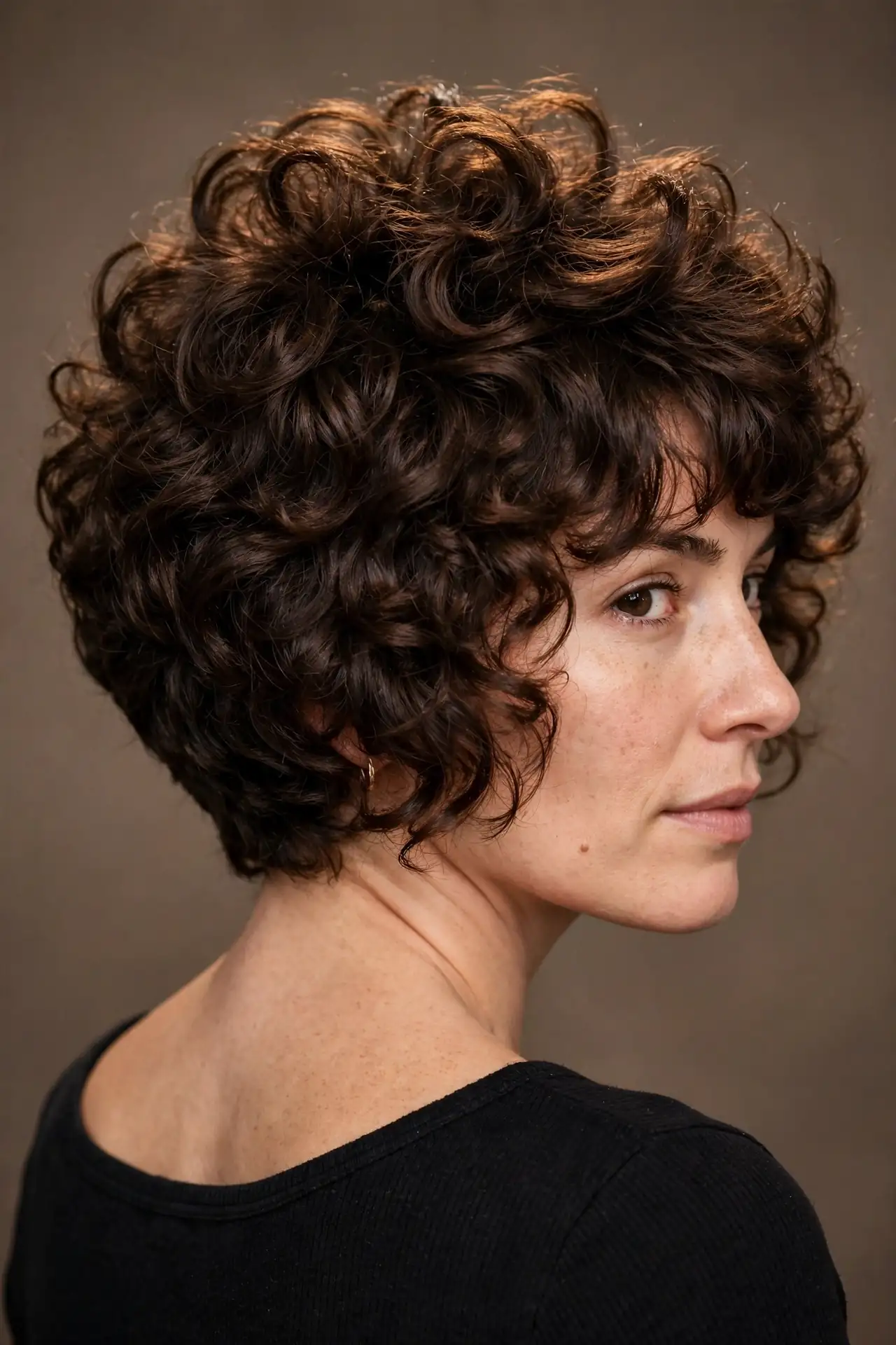 The Stacked Curly Bob
