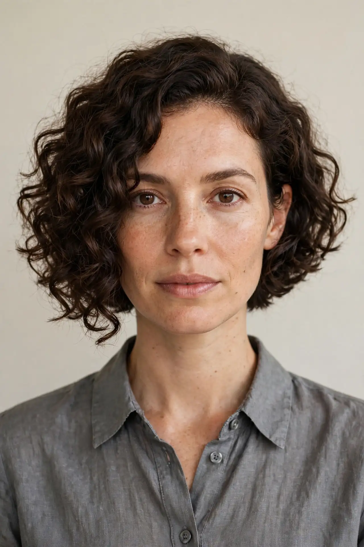 The A-Line Curly Bob