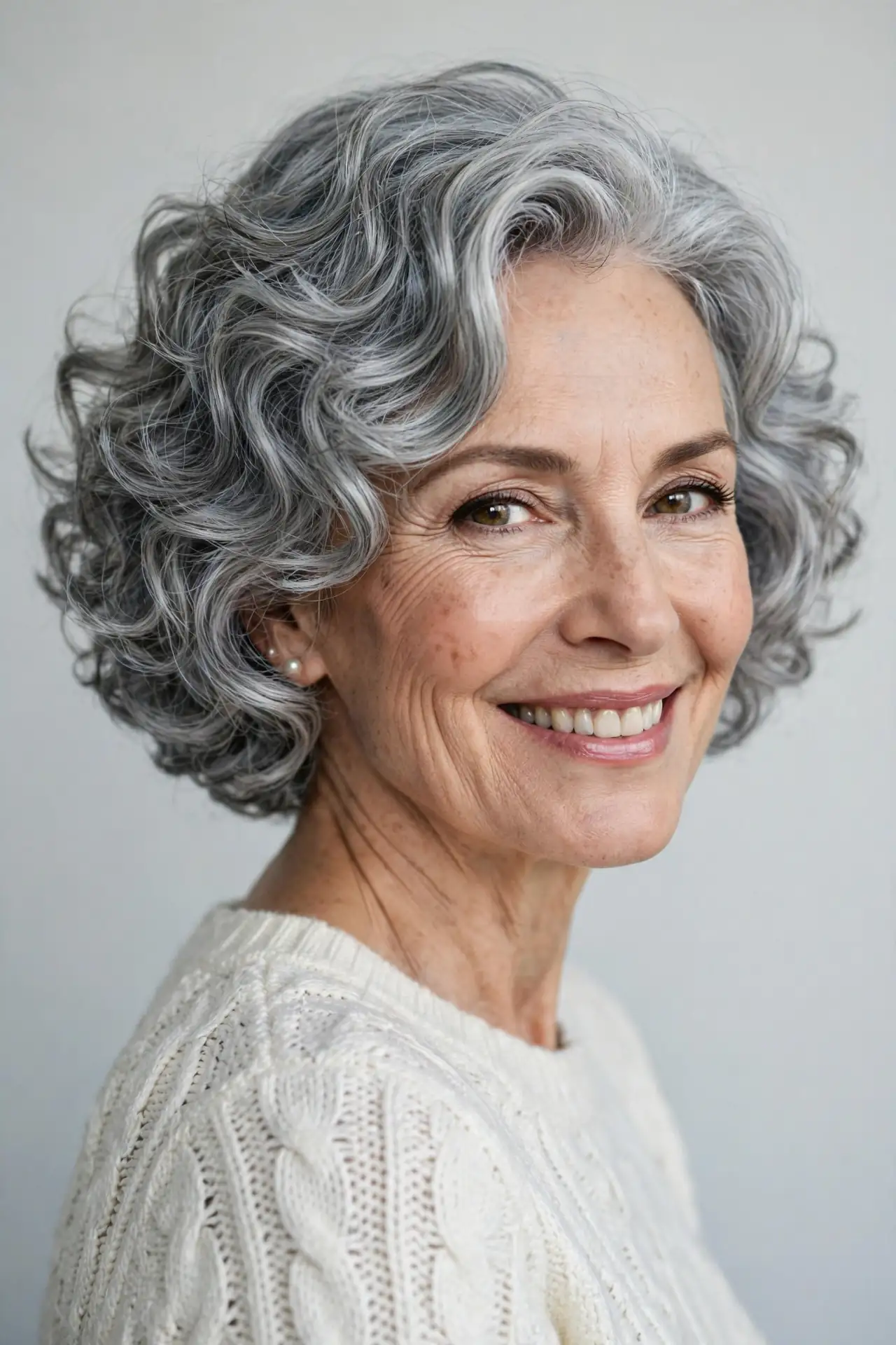 The Silver Curly Bob