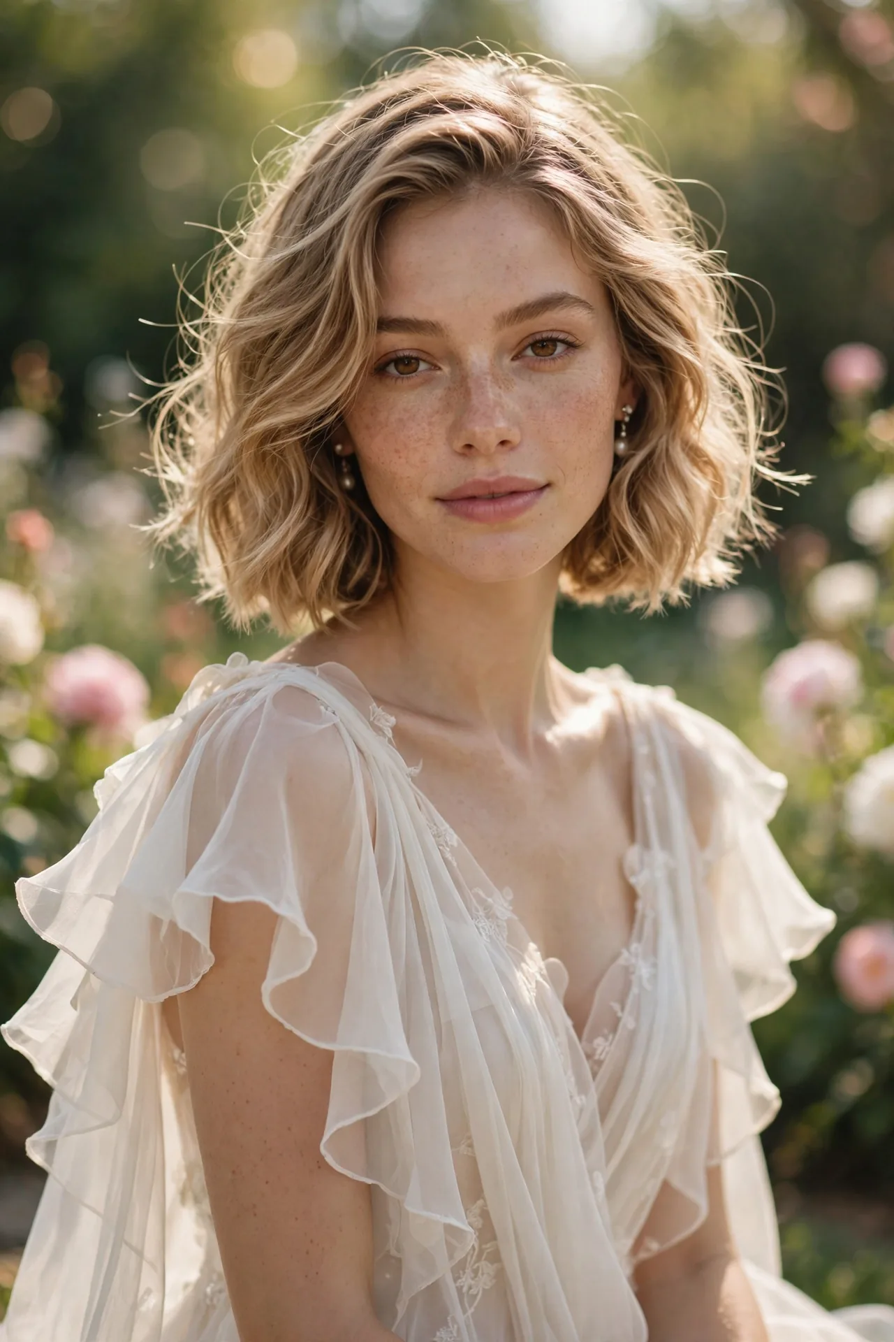 Pearl-Adorned Short Updo
