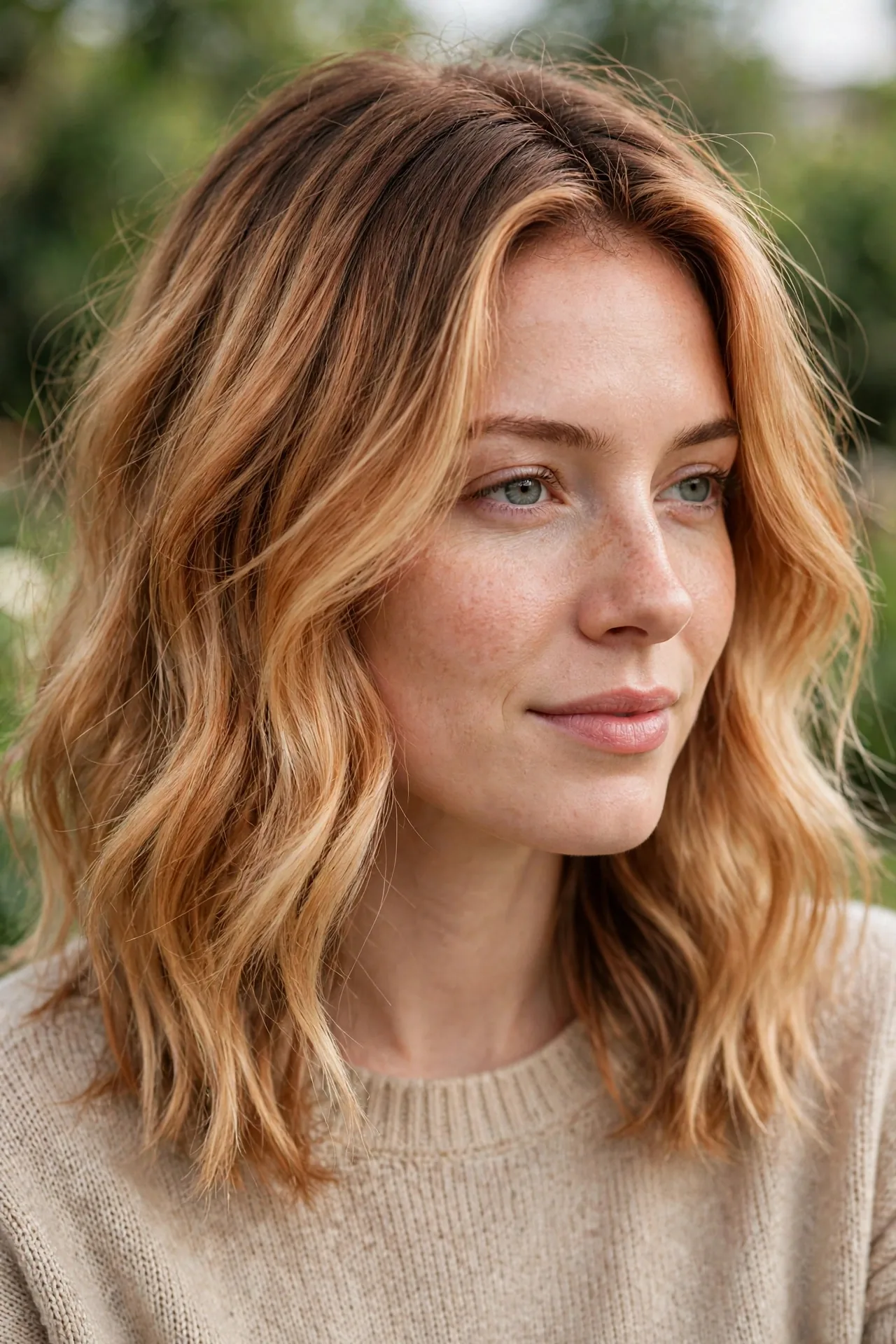 sun kissed-strawberry-blonde